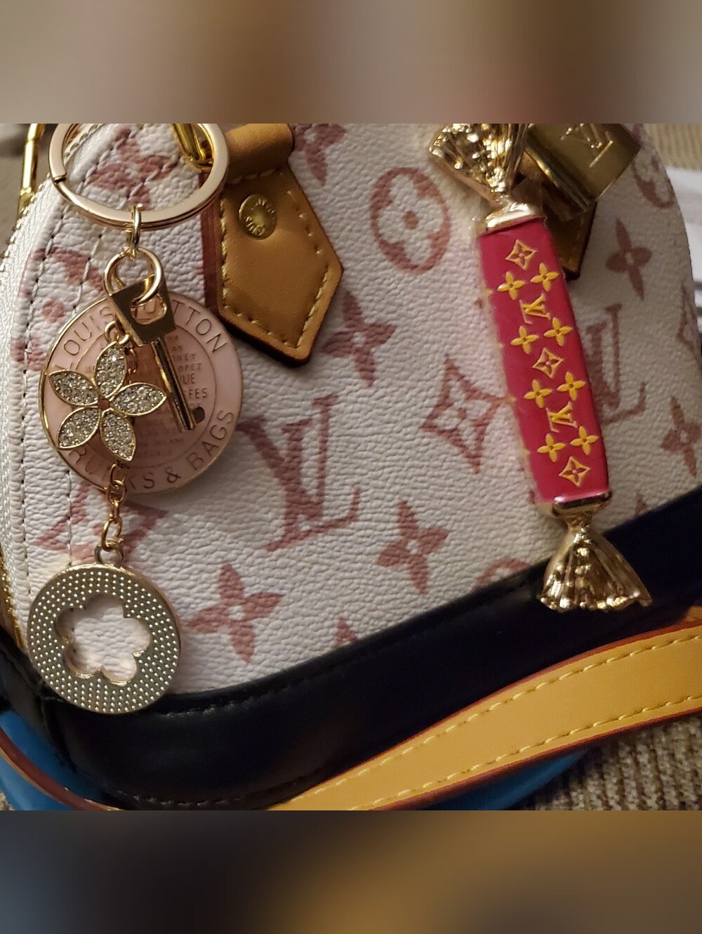 Stylish Candy Bag Charm, Keyring Charm